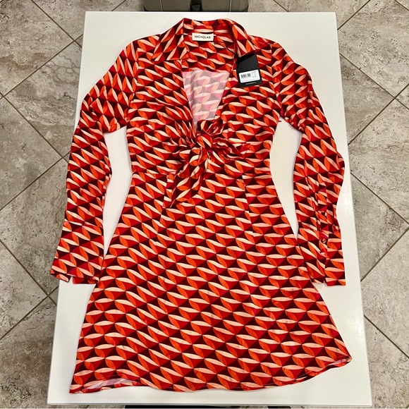NICHOLAS Printed A-Line Mini Dress NWT! - Picture 2 of 10